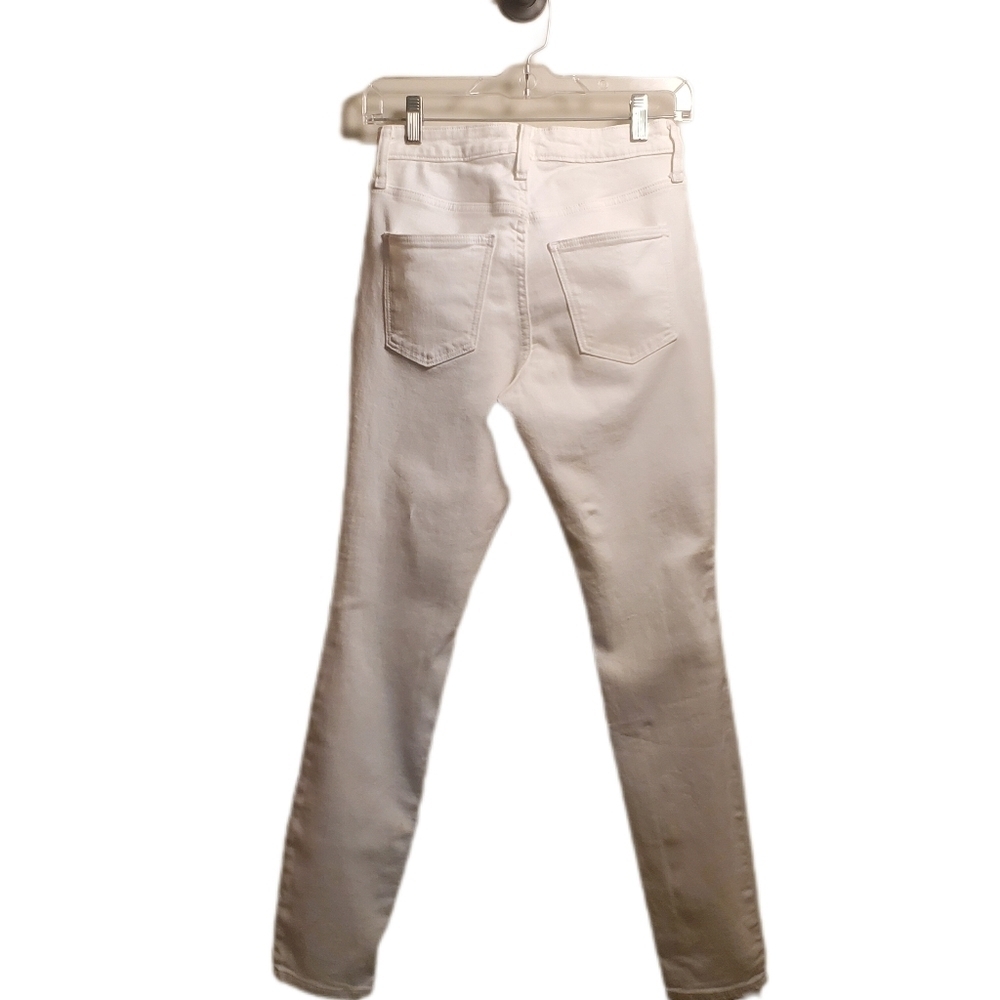 UNIVERSAL THREADS High Rise Skinny Destressed White Denim Jeans Size 24R NWOT - Picture 6 of 9